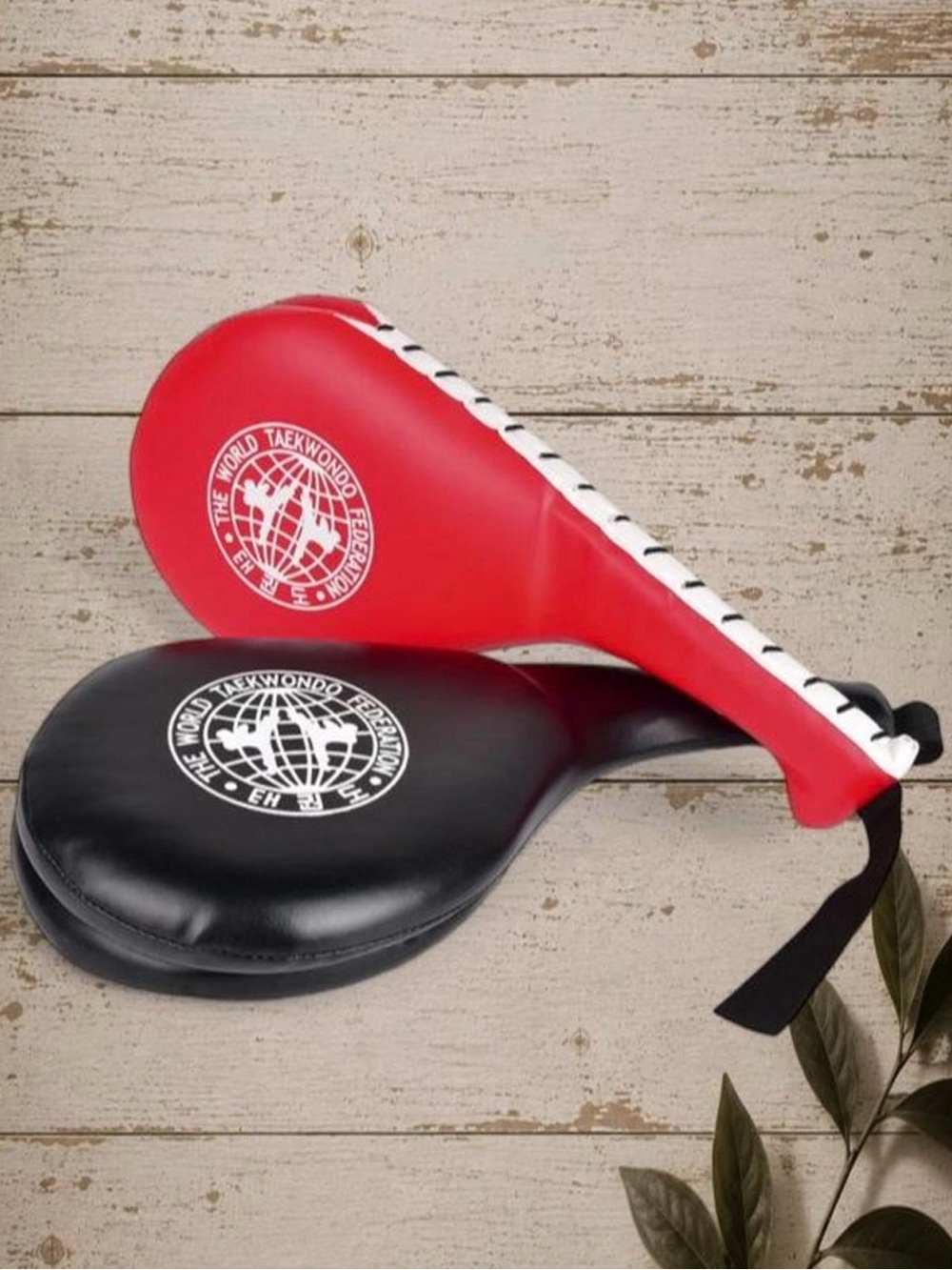 NWT Taekwondo Red & Black Kicking Pads Set